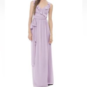 Lilac Flutter Sleeve Wrap Dress from Ceremony by Joanna August